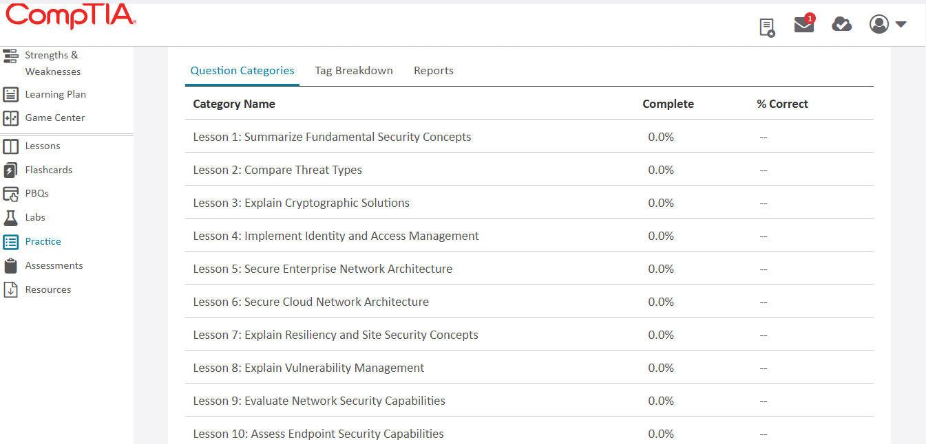 Best Price Integrated CertMaster Learn + Labs for CompTIA Security+ (SY0-701) : 3-Month Access