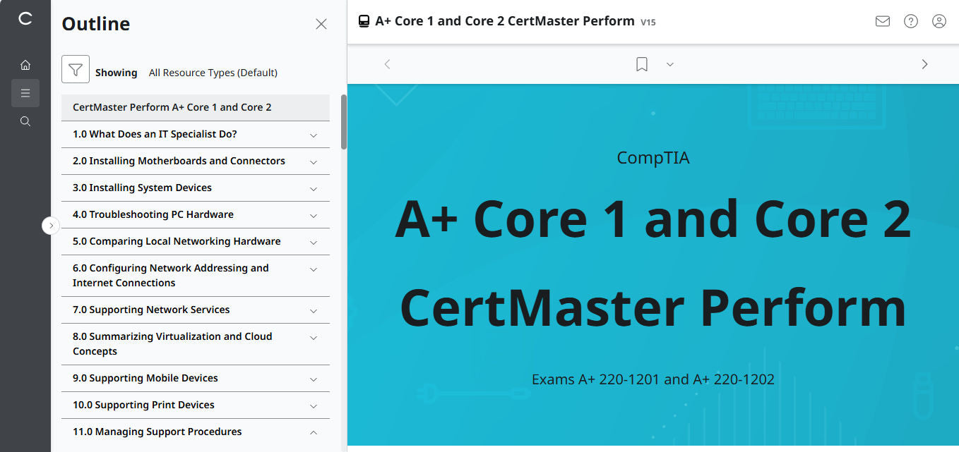 CertMaster Practice para CompTIA A+ Core 1 (220-1101) - OFERTA FLASH: 50 % DE DESCUENTO (solo 2)