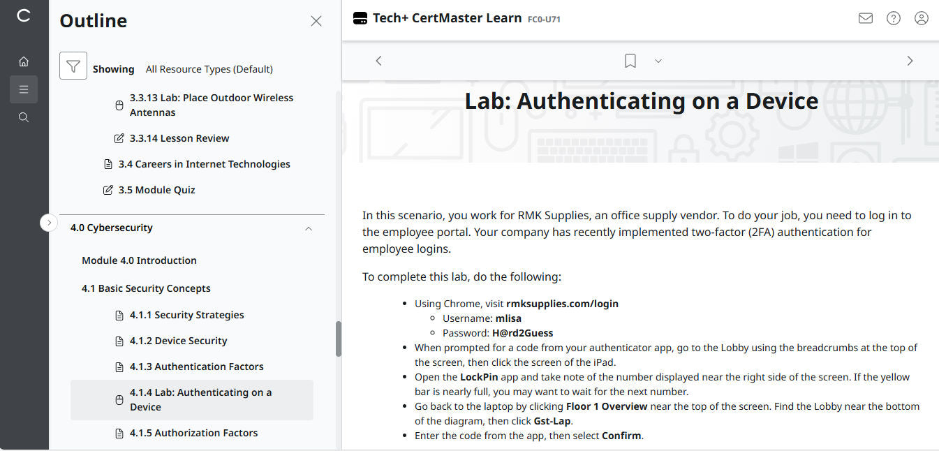 CompTIA Tech+ CertMaster Aprenda FC0-U71