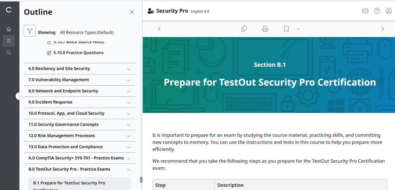 TestOut Security Pro for Security+ (SY0-701)