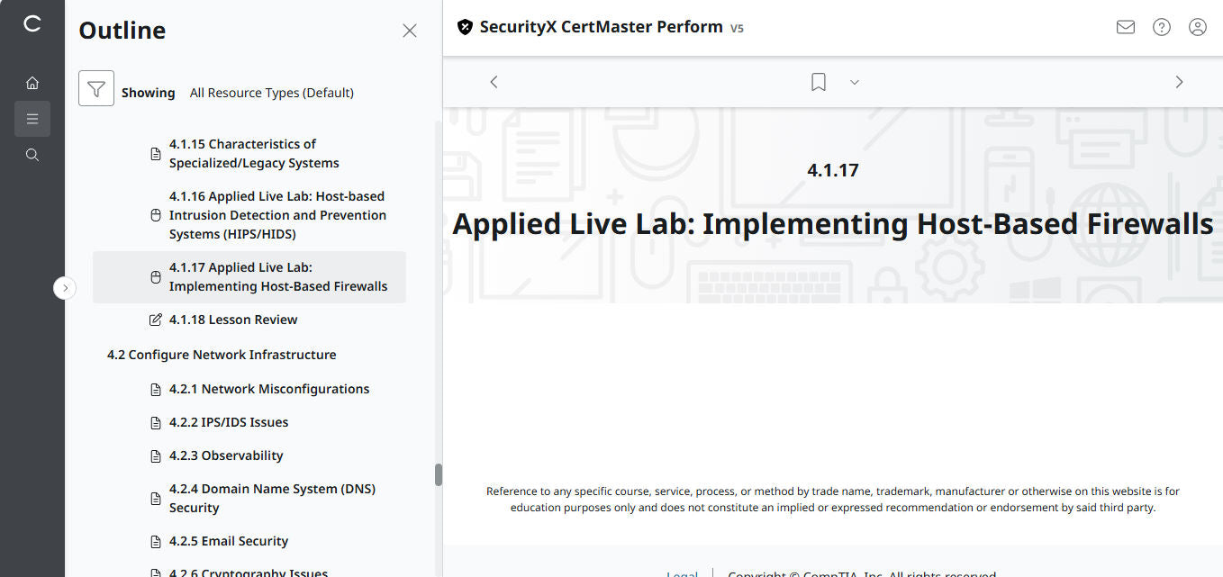 CompTIA CertMaster Perform – SecurityX CASP+ CAS-005 Individual License